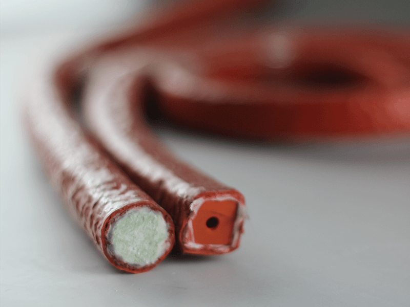 Corda de fibra de vidro revestida a silicone