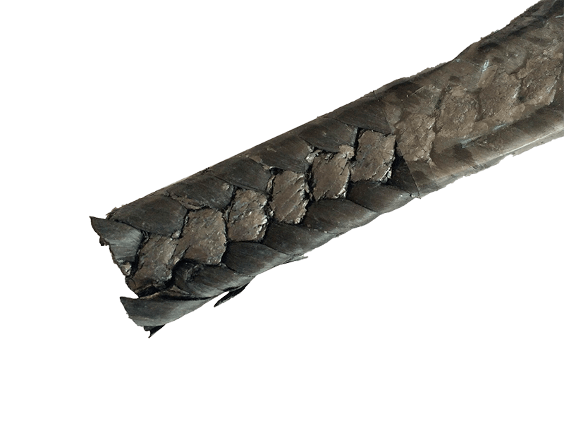 Fibra de grafite e fibra de carbono embalagem de glândula trançada com fibra de fibra para eficiência de vedação