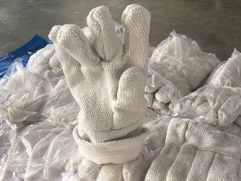 Luvas de isolamento em fibra cerâmica de alto desempenho